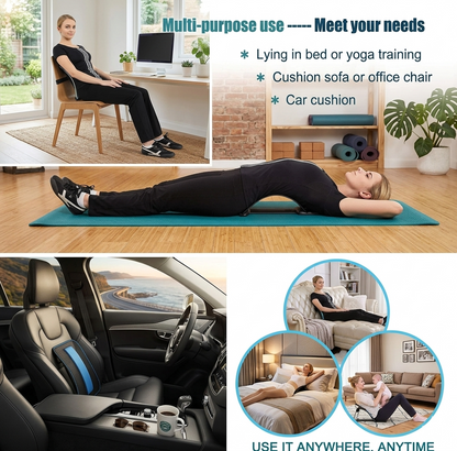 Multi-Level Adjustable Spine Deck Back Stretcher – Lumbar Support & Natural Pain Relief Device