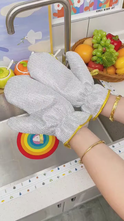 Heat Resistant Cut Proof Kitchen Gloves for Cooking, BBQ & Dish Washing | Anti Cut Safety Gloves for Frying, Baking & Cleaning
